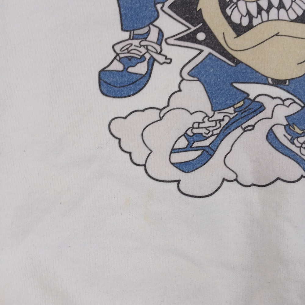Vintage Looney Tunes Penn State Sweatshirt Mens XXL White Bugs Bunny Taz NCAA - Picture 3 of 8